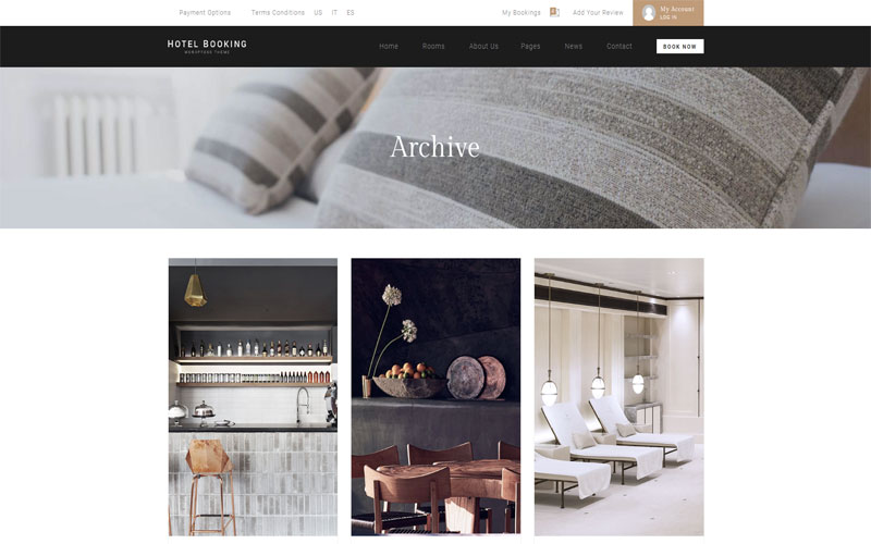 Mẫu thiết kế website khách sạn